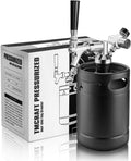 64oz Stainless Steel Pressurized Mini Keg with Cooler Jacket H70907