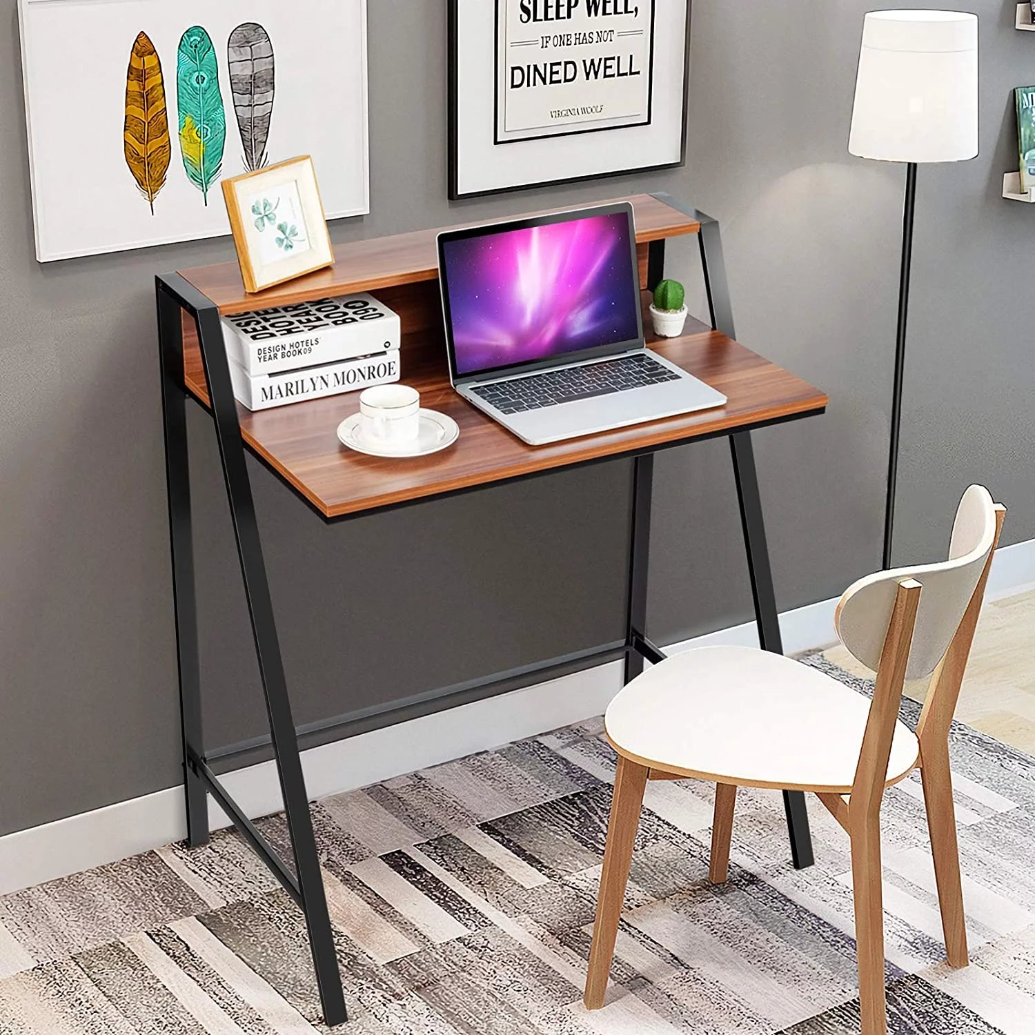 Compact Computer Desk with Sturdy Frame E601