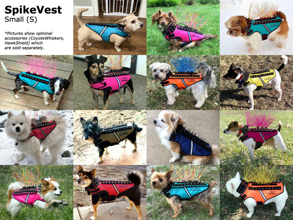 Reflective Dog Harness Vest with Spikes A65853