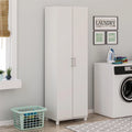 White Utility Storage Cabinet Y7099