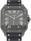 Black Dial Black Rubber Men's Watch L10095