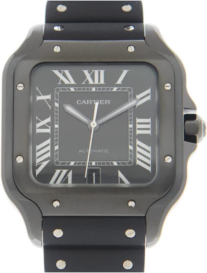 Black Dial Black Rubber Men's Watch L10095