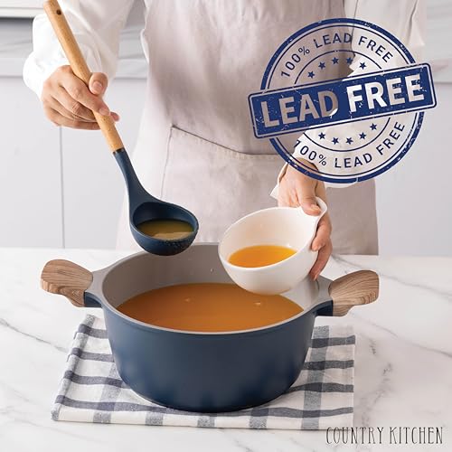 14 Pcs Nonstick Cast Aluminum Cookware Set with Utensils W28265