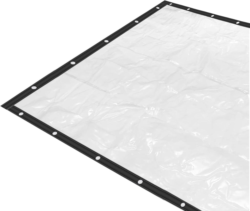 8×20FT Clear PVC Waterproof Tarp Curtain V137