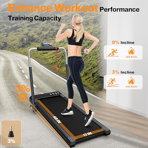 Under Desk Treadmill with Incline, 320+ lbs Capacity E515