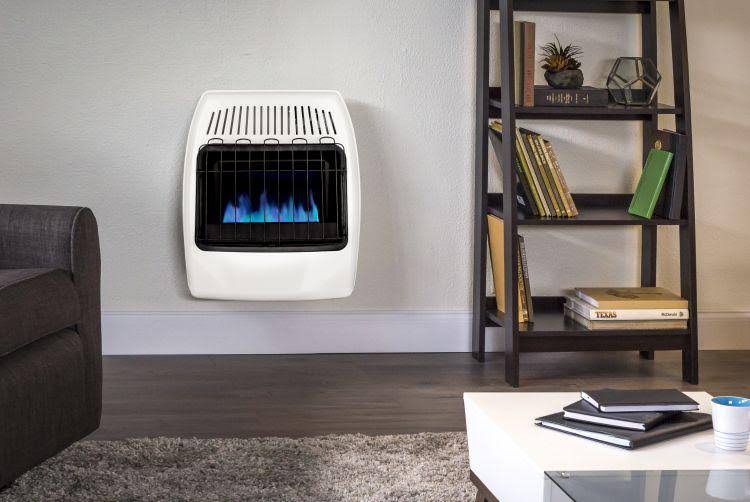 20,000 BTU Blue Flame Vent Free Liquid Propane Wall Heater V9642