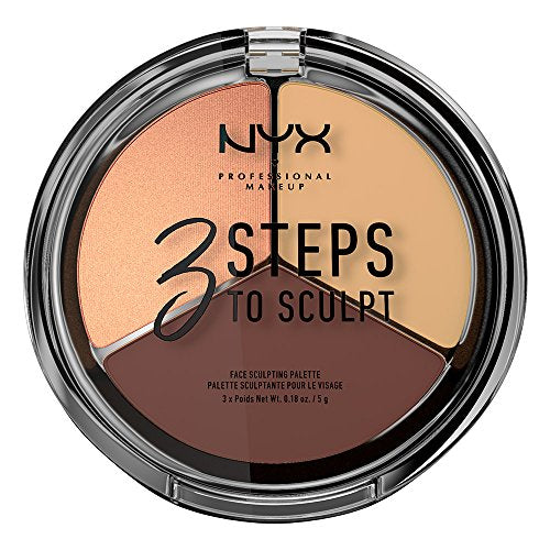 3 Steps to Sculpt Face Sculpting Contour Palette - Fair W859571