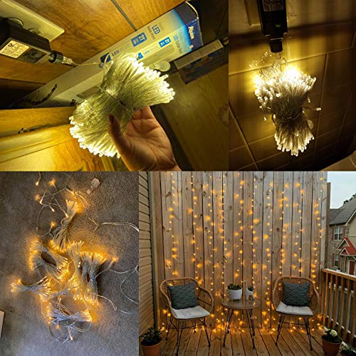 300 LED Curtain String Light, Warm White X677