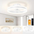 15.7in Low Profile Bladeless LED Ceiling Fan with Remote D8730