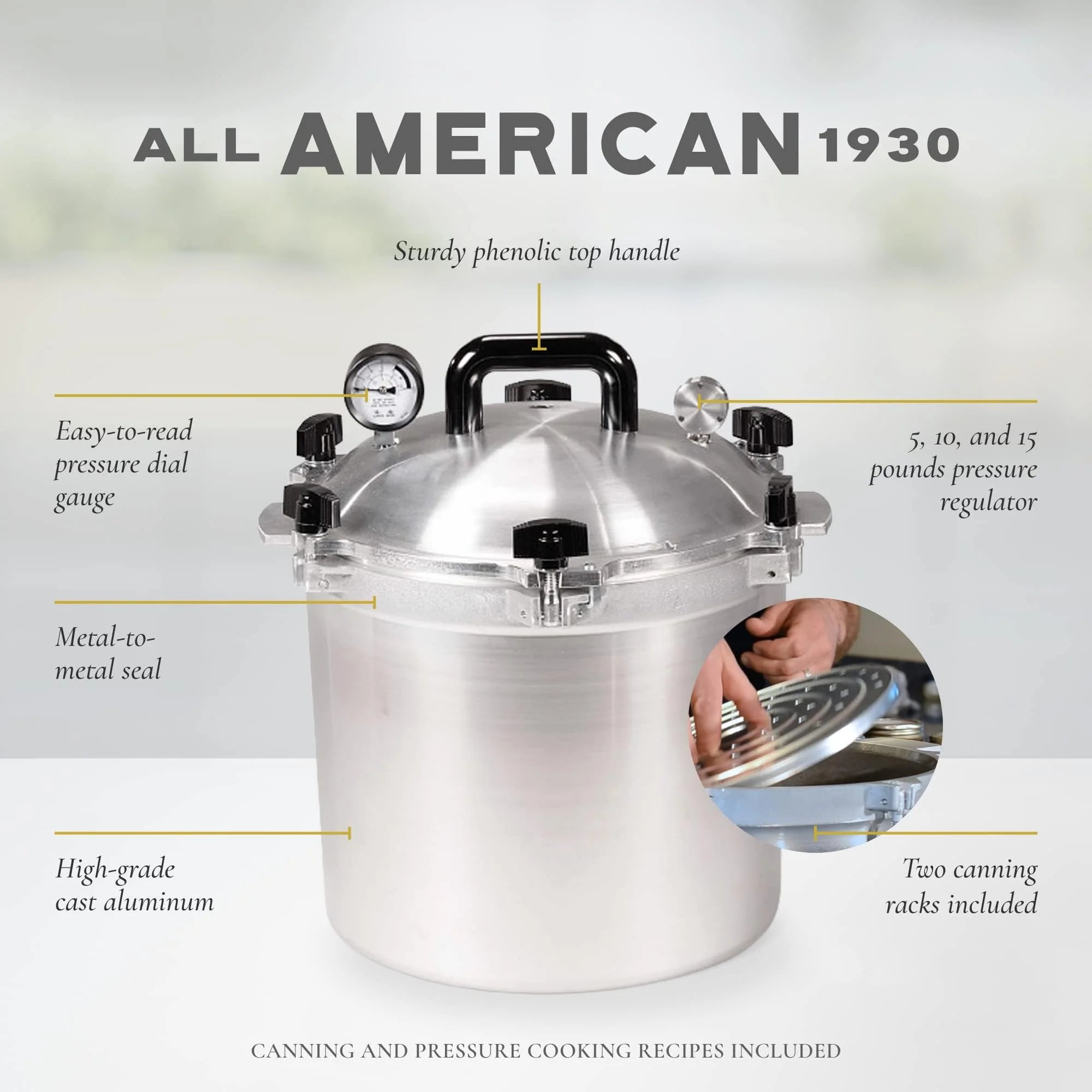 21.5 Quart Pressure Cooker Canner Z6403