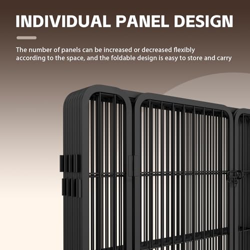 Heavy Duty Metal Dog Play Pen with Gate, 32" Height 8 Panels X5420