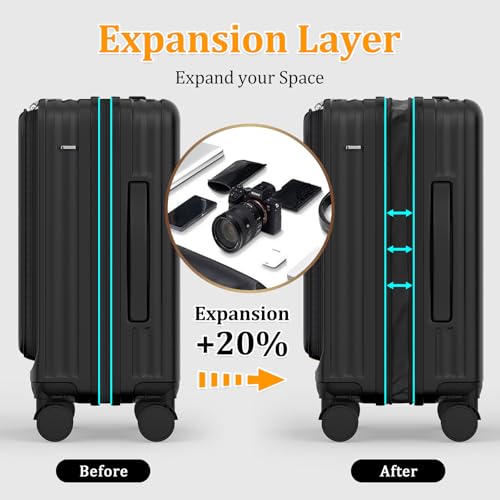Orange 4 Piece PC Hardside Expandable Luggage Set with Spinner Wheels and TSA Lock O8699