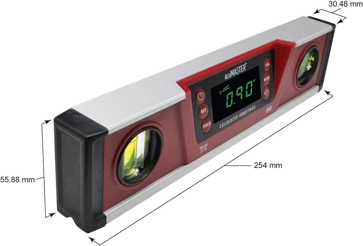 Digital Torpedo Level and Protractor with Neodymium Magnets and LED Display V18542