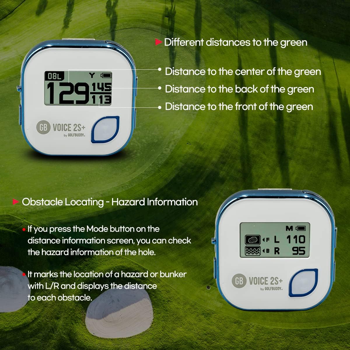 Blue Talking GPS Rangefinder with Slope Mode M953243
