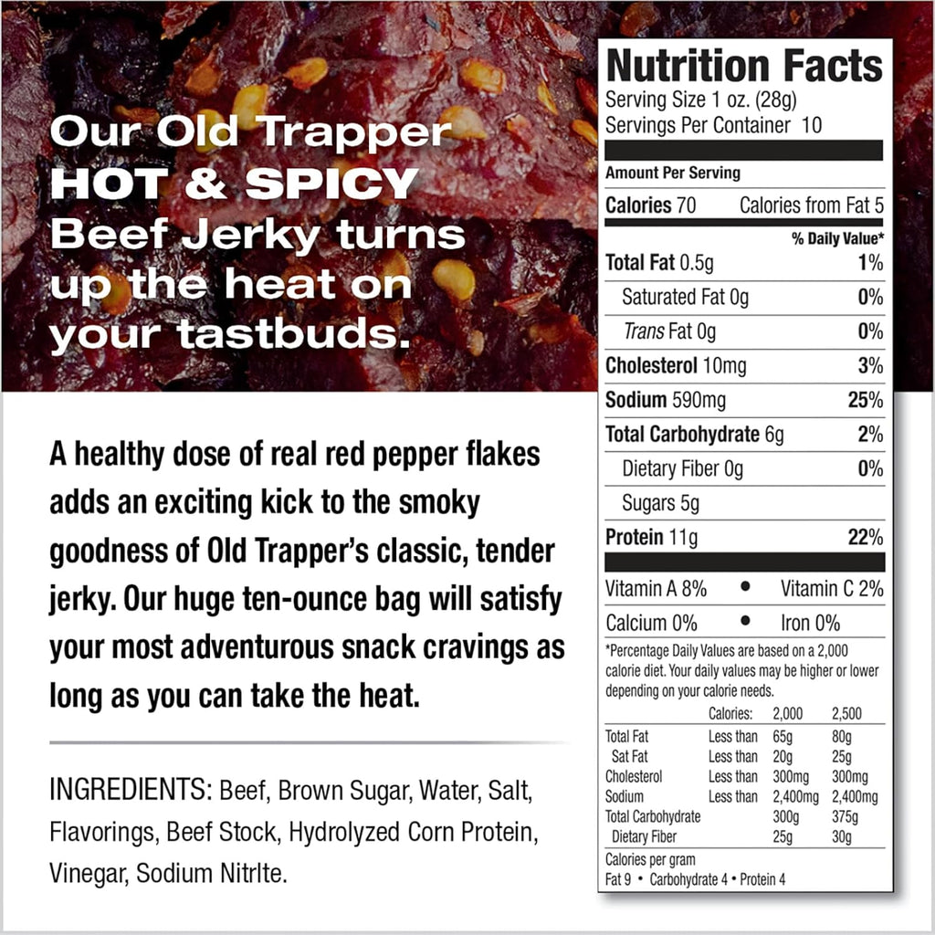 Spicy Beef Jerky, 10 Ounce H537907