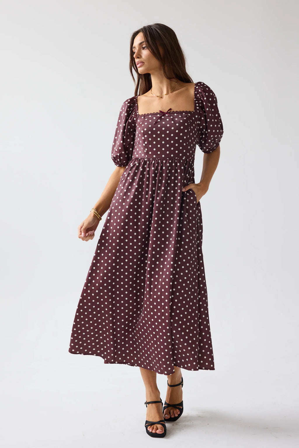Polka Dot Midi Dress N2995