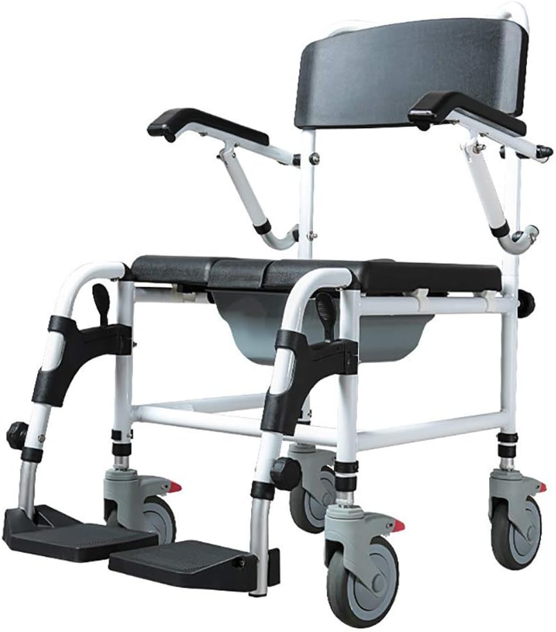 Padded Commode Chair with Wheels O8692