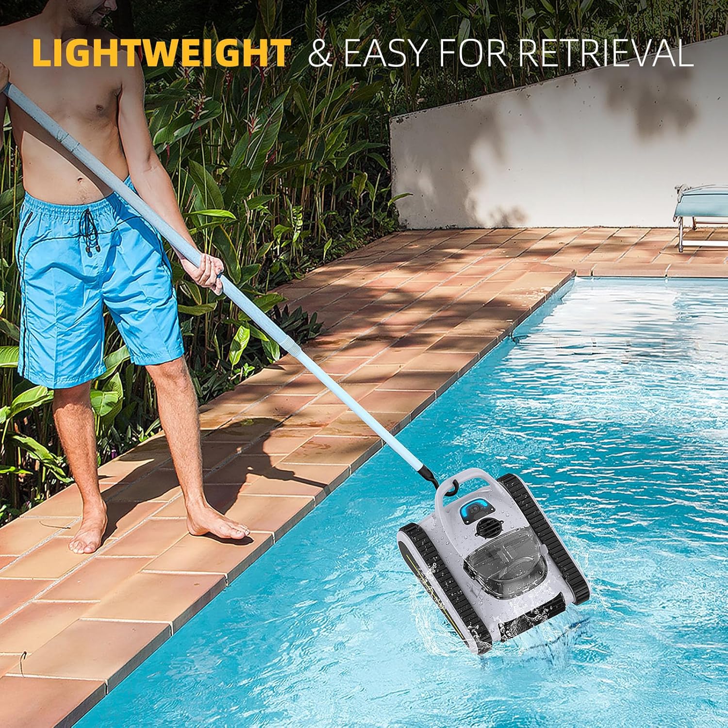 Grey Robotic Pool Cleaner Y65937