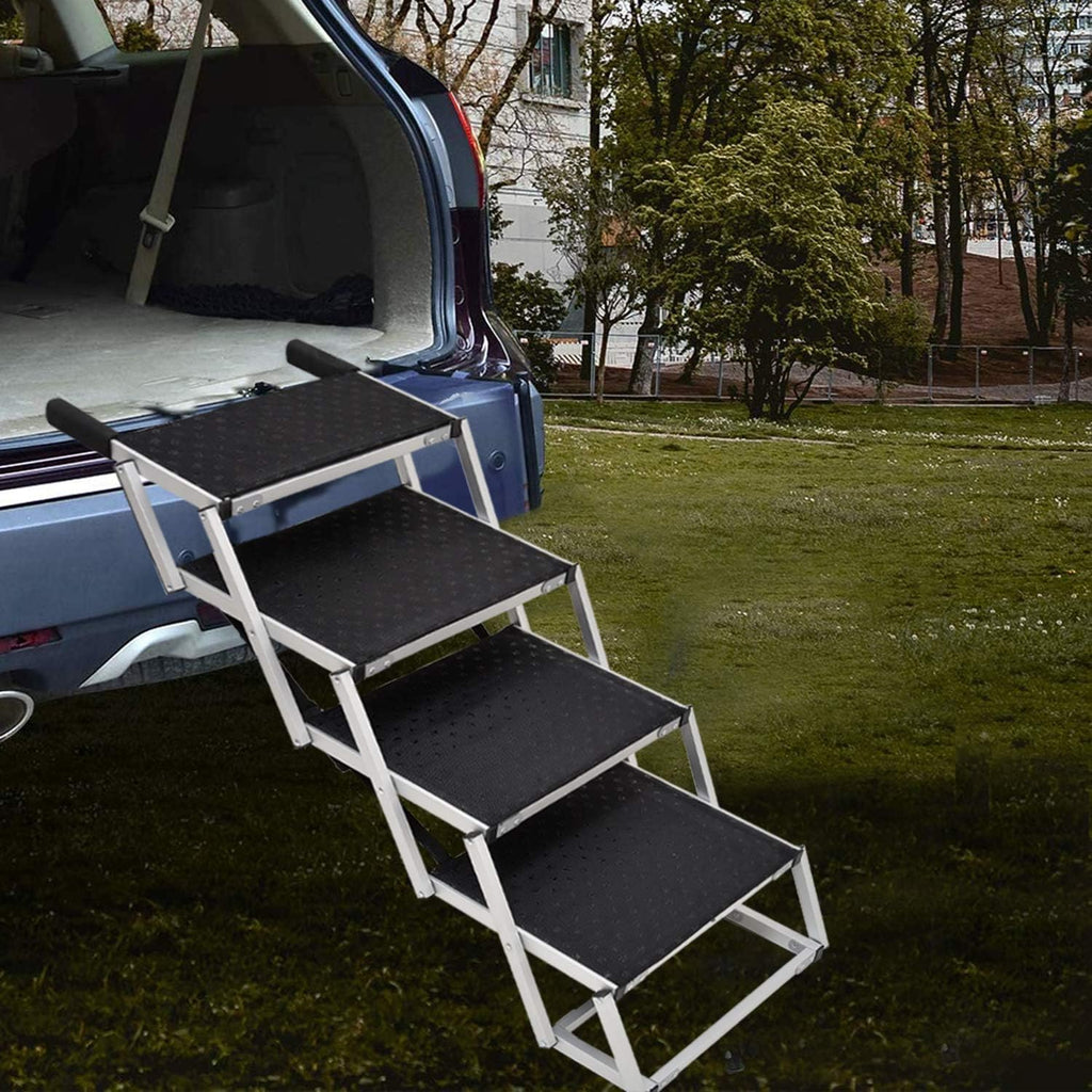Foldable Aluminum Pet Stairs with Non-slip Surface U6133