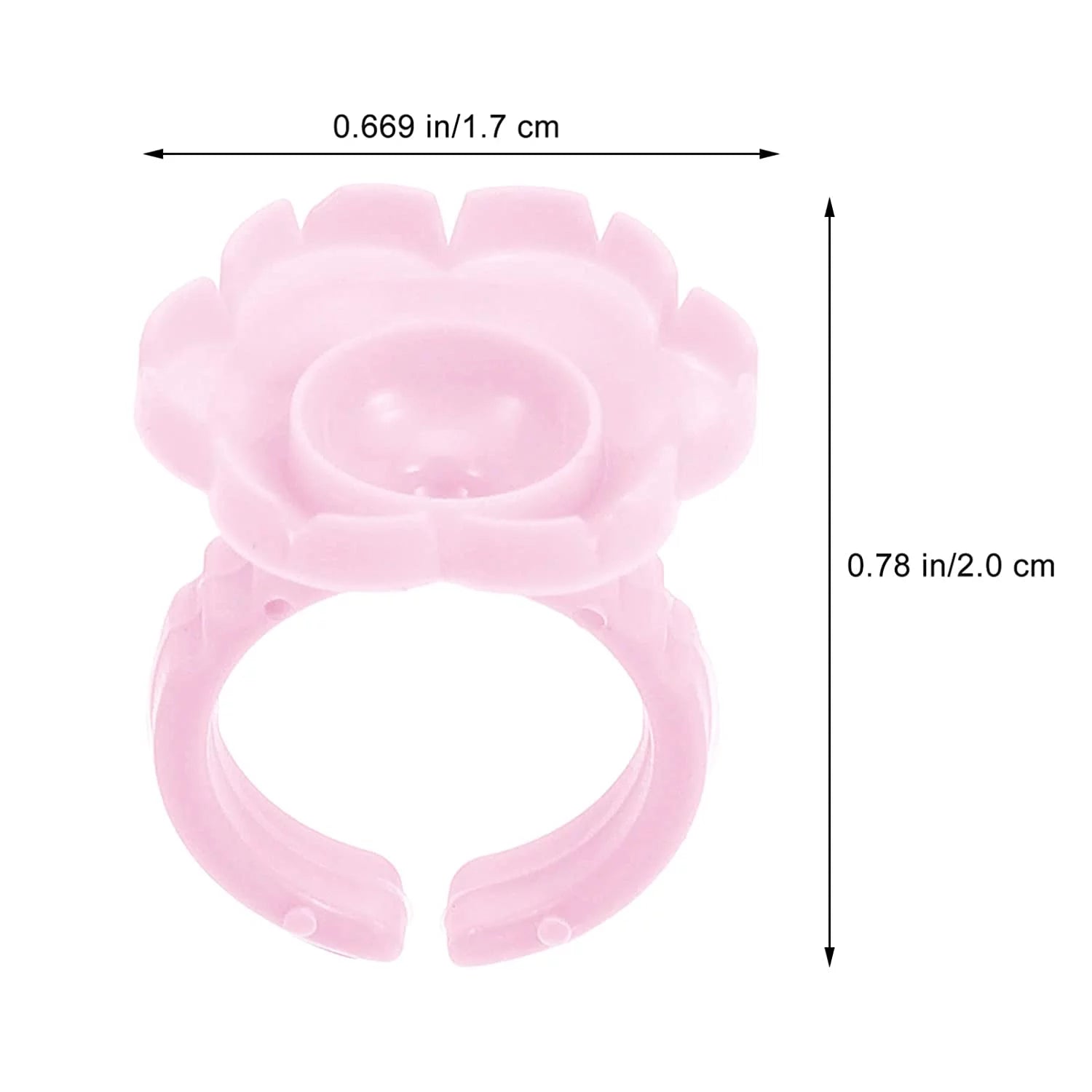 100pcs Pink Glue Cups for Eyelash Extension U92602