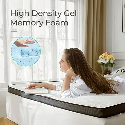 Full 3 Inch Gel Memory Foam Mattress Topper with Removable Washable Cover H781452