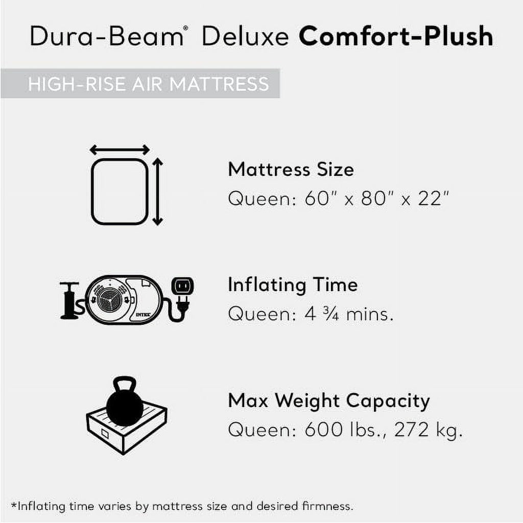 Queen Size Air Mattress with Built-in Electric Pump Y89113