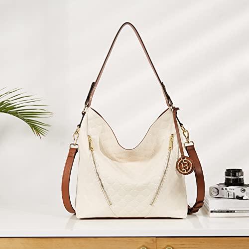 Brown Leather Hobo Shoulder Bag T24059