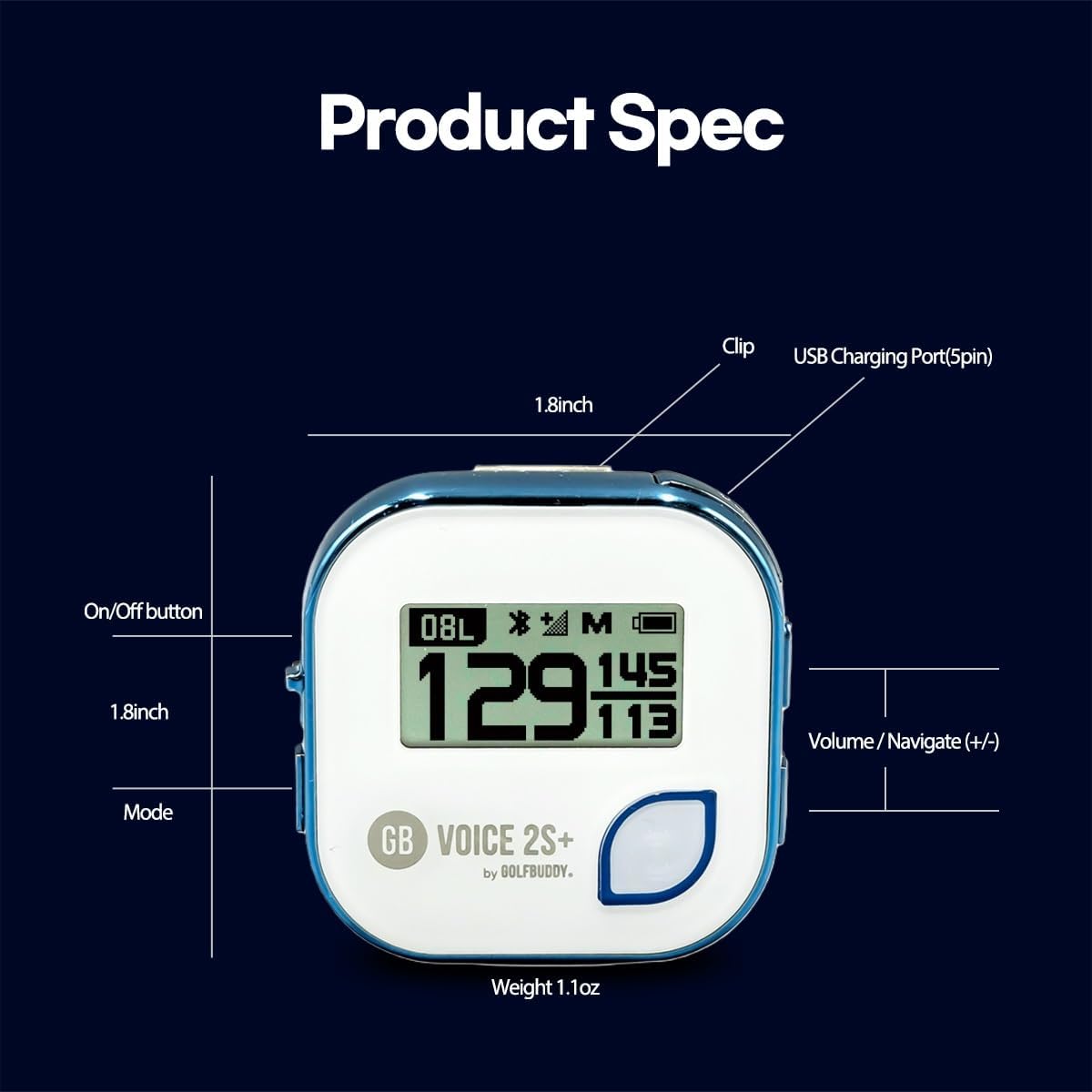 Blue Talking GPS Rangefinder with Slope Mode M953243