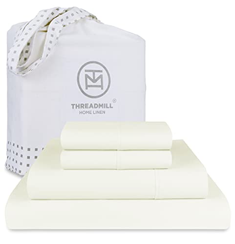 100% American Supima Cotton Queen Sheet Set 4 PC White A917