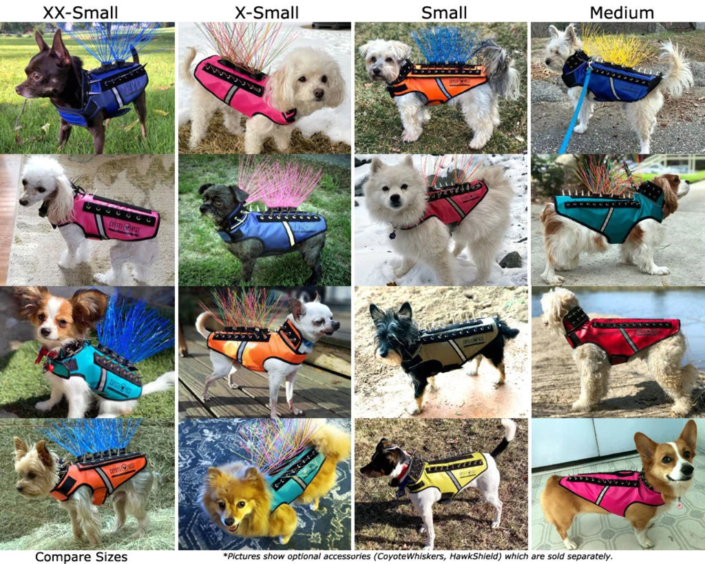 Reflective Dog Harness Vest with Spikes A65853