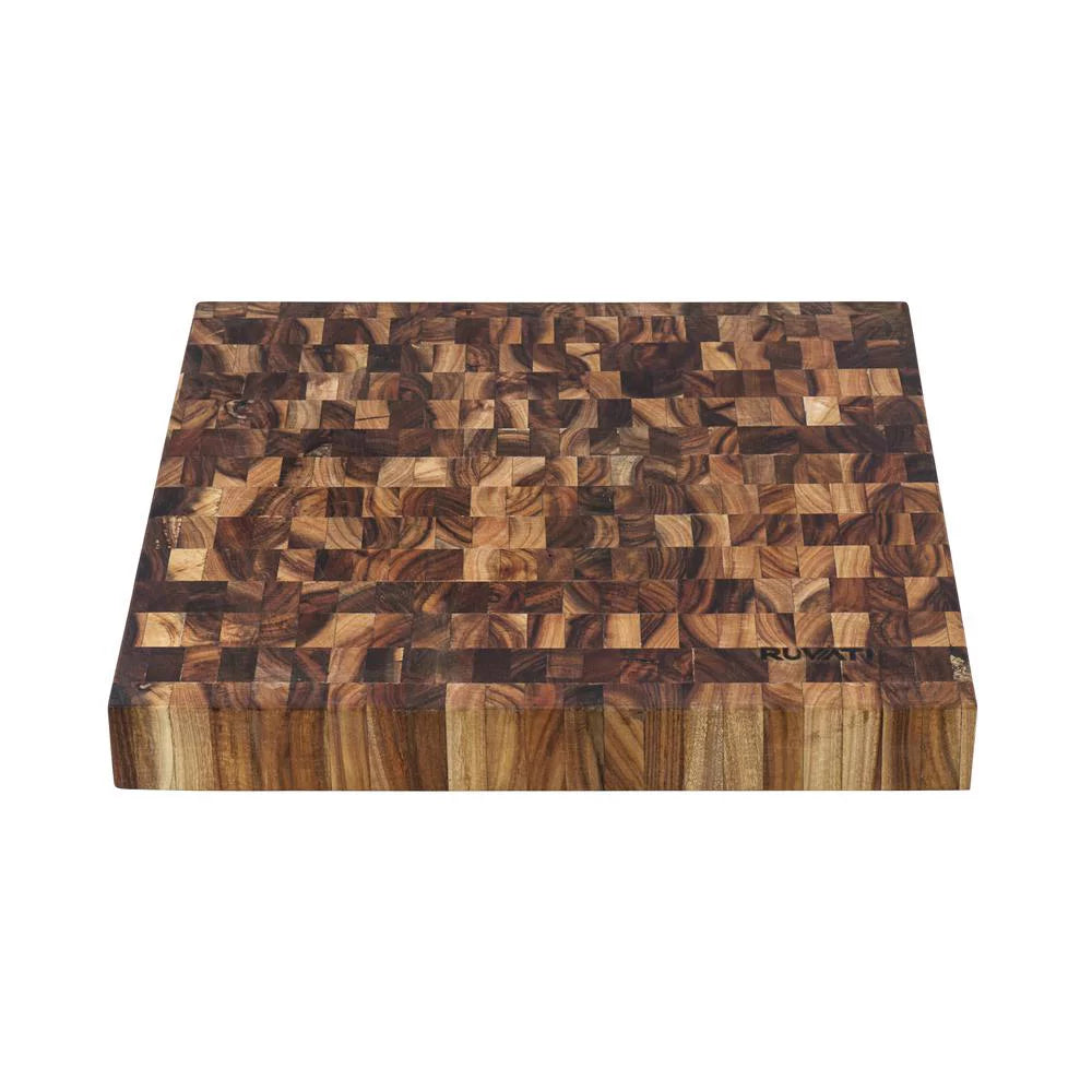 17 x 16 in. Thick End-Grain Acacia Solid Wood Cutting Board T459888