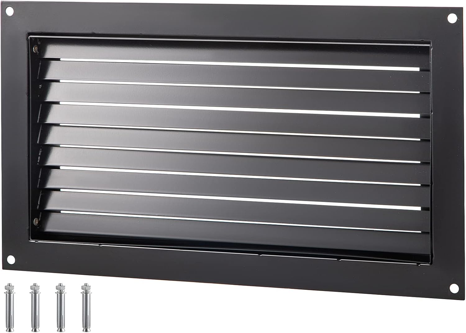 Black 8" x 16" Wall Mounted Flood Vent A118705