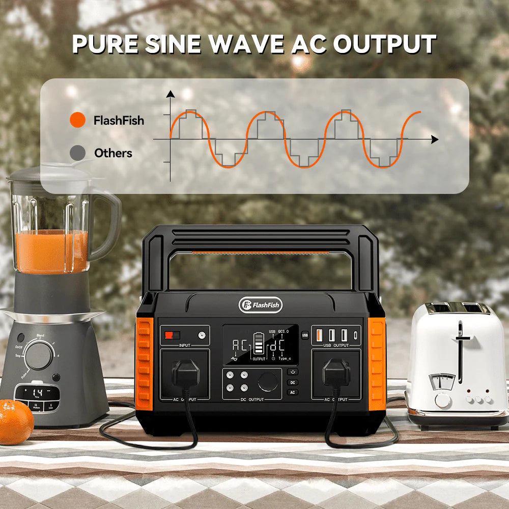 560W Portable Power Station, 520Wh/140400mAh Solar Generator D822