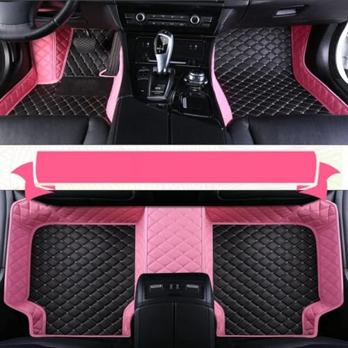 Gray Black Non-Slip Leather Floor Mats U4810
