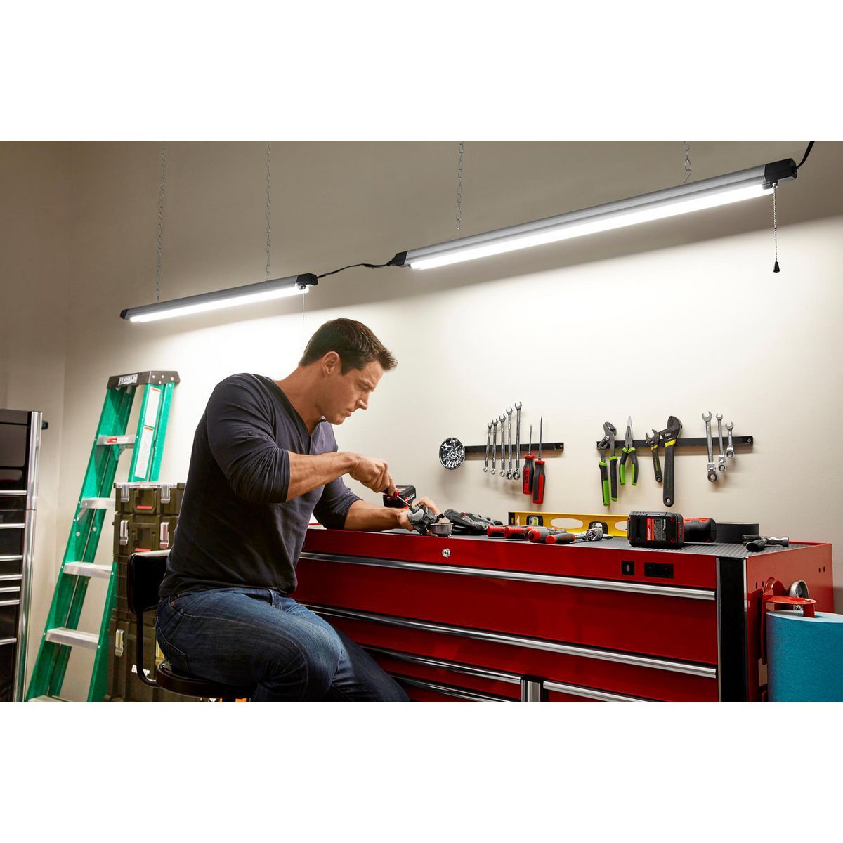 4 ft. Linkable LED Hanging Shop Light H564860