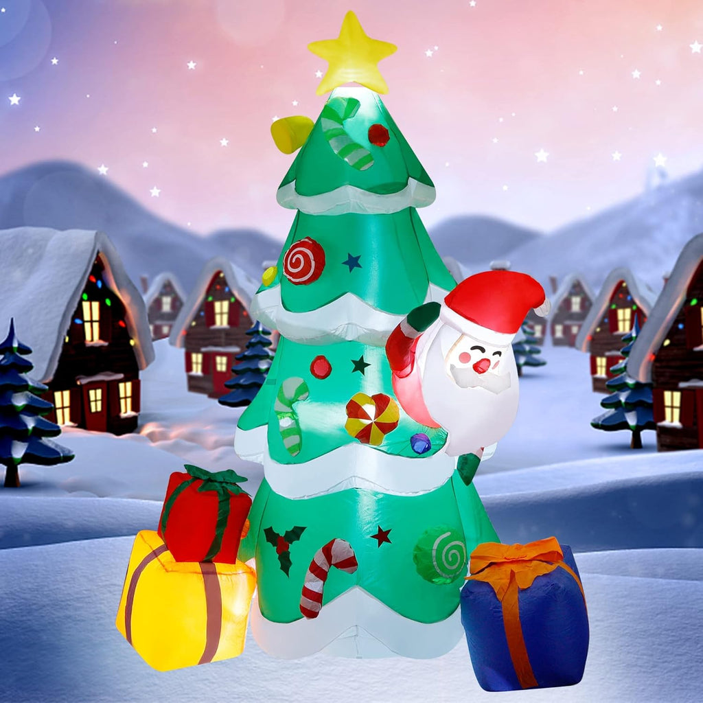 7 FT Inflatable Christmas Tree with LED Lights S156573