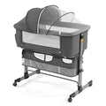 Deep Grey 3 in 1 Baby Bassinet with Breathable Net D338793