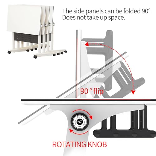 Mobile Folding Conference Table with Wheels (4PCS) S5623