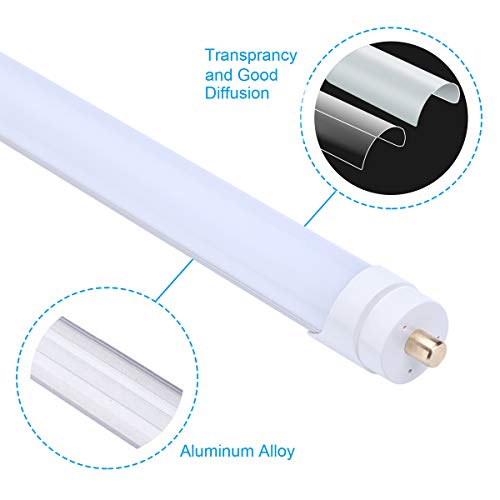 25-Pack 8ft 45W 5000K 4500LM Frosted LED Tube N561