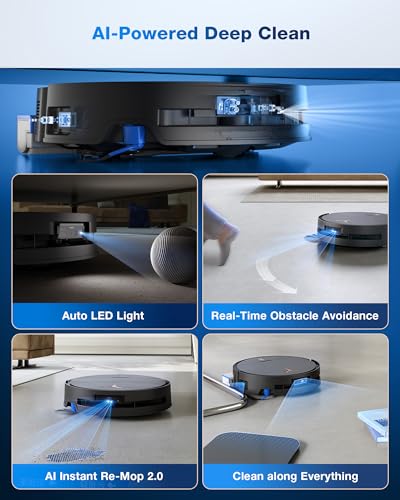 Robot Vacuum and Mop with 16,600Pa Suction U8522