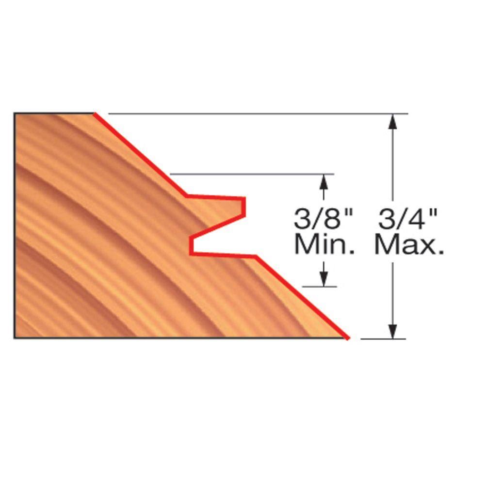 3/4 in. Carbide Lock Miter Router Bit X522