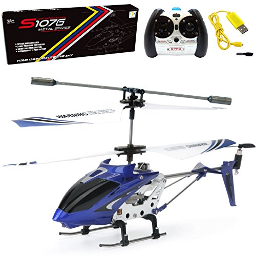 Blue 3.5 Channel Mini RC Helicopter M7215