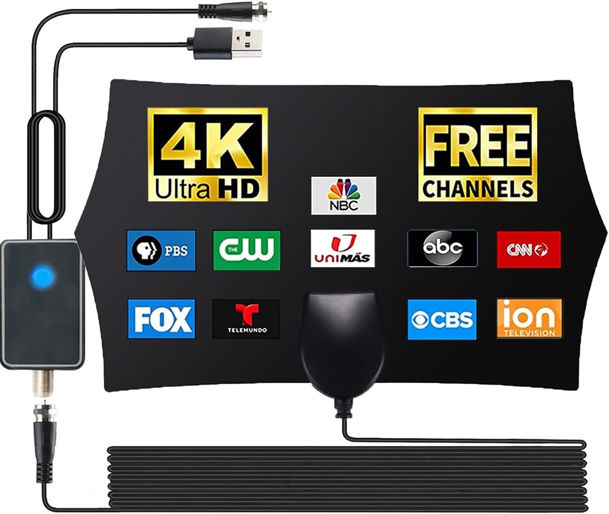 Digital Antenna for Smart TV Indoor with Amplifier U7484