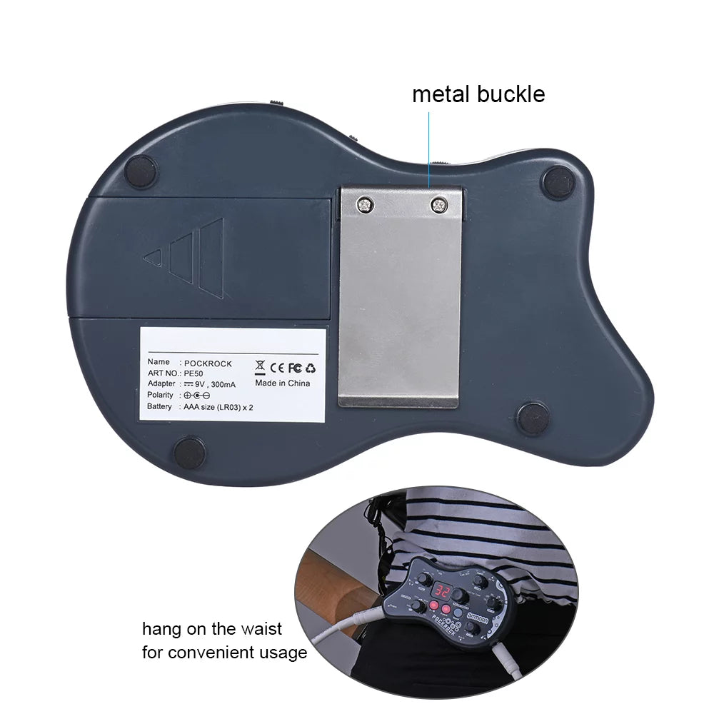Portable Guitar Multi-effects Processor Effect Pedal 15 Effect Types 40 Drum Rhythms Tuning Function Y9533