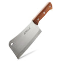 Stainless Steel Meat Cleaver Knife with Wooden Handle, 8 In E373