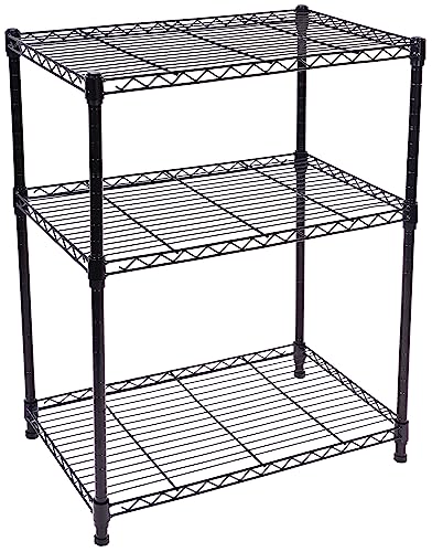 Black Steel Adjustable Storage Shelving Unit I595589