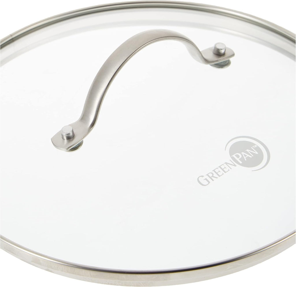 8" Hard Anodized Ceramic Nonstick Frying Pan with Glass Lid V112