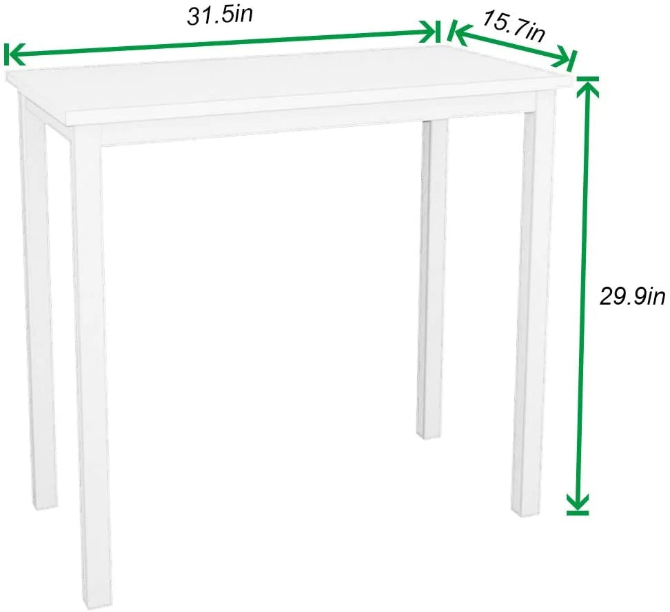 White 31.5 inches Small Computer Desk R4643