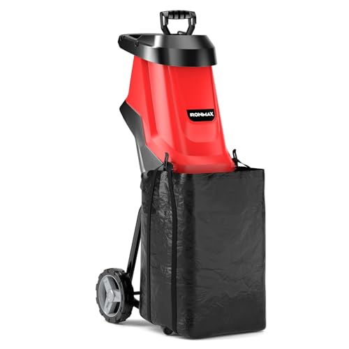 15 Amp Corded Electric Wood Chipper Shredder with Collection Bag H903718