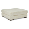 Oversized Fabric Accent Ottoman in Ivory V532